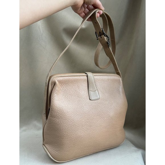 Gucci Vintage Rare Blush Pebbled Leather Crossbody Knight Charm Purse Mini Bag - Picture 2 of 14